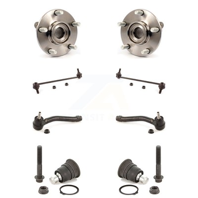 Front Hub Bearing Lower Ball Joint Outer Tie Rod Link Kit (8Pc) For Nissan Rogue