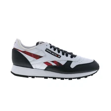 Reebok Classic Leather Take Action Mens White Lifestyle Sneakers Shoes