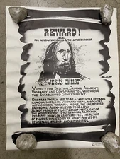 Reward for  Jesus Christ God black and white poster vintage 1971 C1497