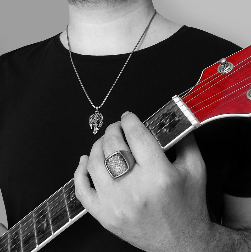 Heavy Sterling Silver Signet Ring for Men Matte Finish Premium Male Jewelry - Image 2 of 4