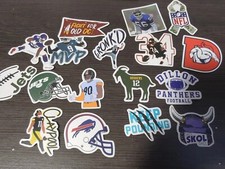 NFL football stickers Die Cut various lot of 5 featuring any  of teams