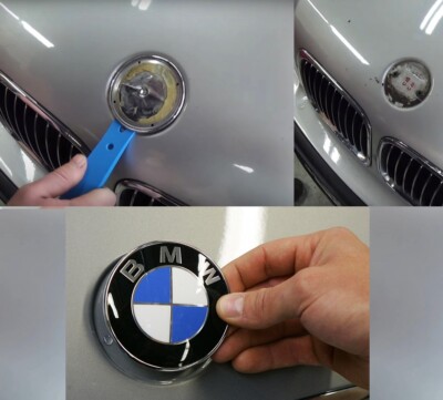 BMW 82mm  Fronthaube Emblem  1 3 5 6 7 X1 X3 X5 X6 E UND G SERIE
