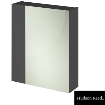Hudson Reed Fusion Spiegeleinheit glänzend grau 600 mm (50/50) - OFF918
