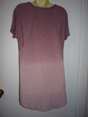 トップス rinne LISA RINNA KNIT TUNIC TOP-SZ XS---DIP DYE -SHORT SLEEVE-THREE TONE