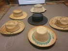 Vintage- Modern Women/Men Straw Hats Lot of (6) Mixed Sizes — photo 4