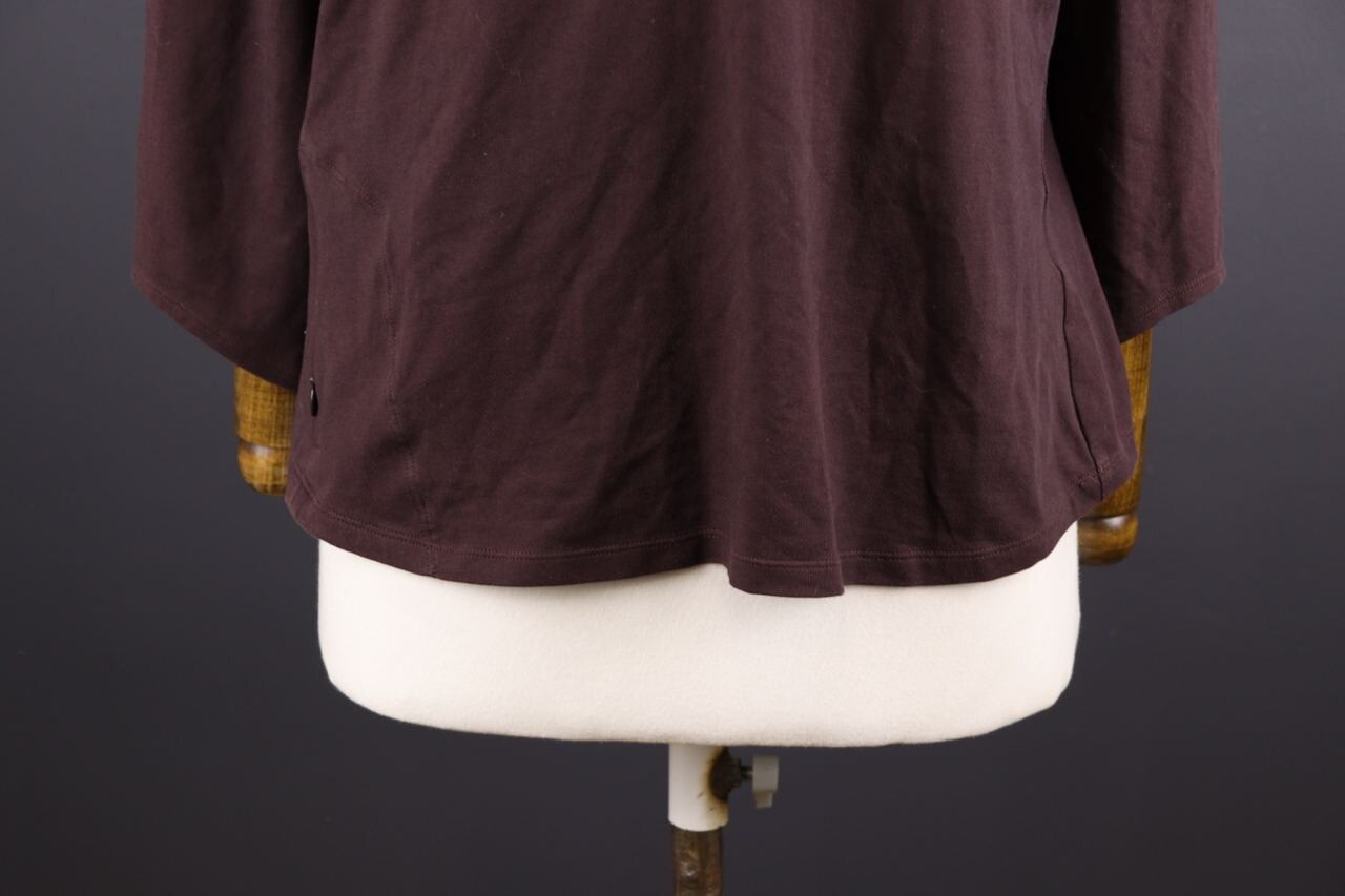 T shirt top Arc'teryx marrone maniche corte outdoor lagenlook taglia XL