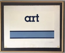 COOL VINTAGE MODERN ART LITHOGRAPH -SIGNED- LIMITED EDITION PUB/P 2/2 MODERNISM