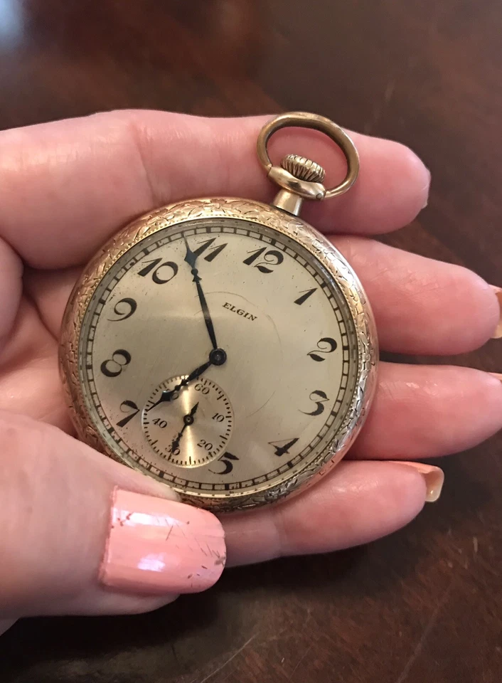 Antique Elgin Wadsworth Referee 20 Year Pocket Watch Gold Filled - Image 4 of 4