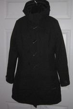 Merrell Womens Black Opti Warm Winter Jacket Coat Toggle Buttons S / P *sharp*