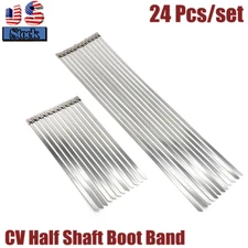 24X  Band & Buckle Clamps Kit CV Joint Half Shaft Boot Band ATV / Automotive Car