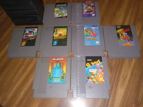 Nintendo Nes Video Game Lot of 8:TMNT, Little Nemo,  Urban Champion, Baseball