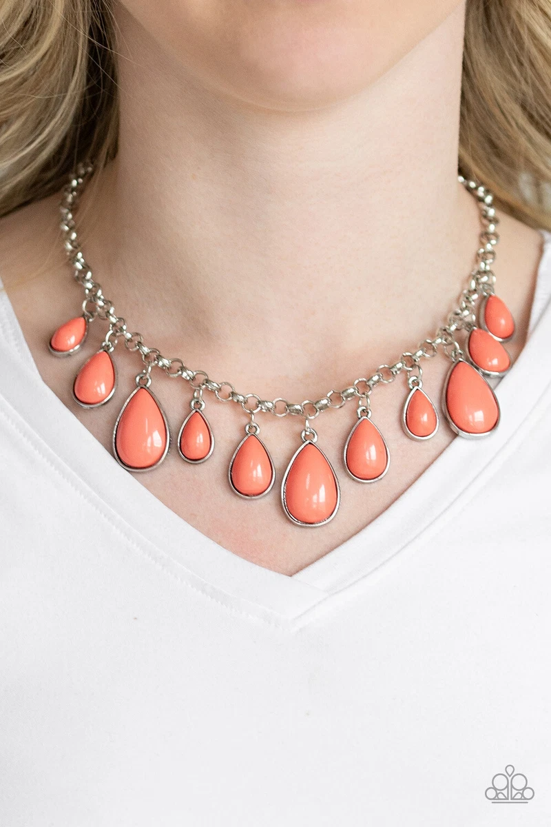 Paparazzi coral necklace deals