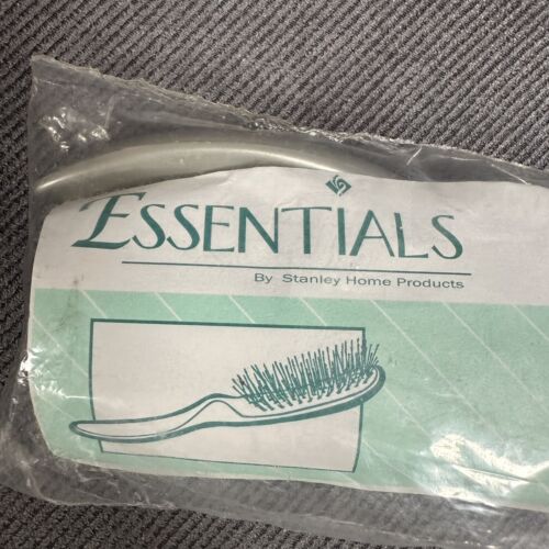 Stanley Home Essential Glider Hairbrush VTG Detangles Silver 8" NOS