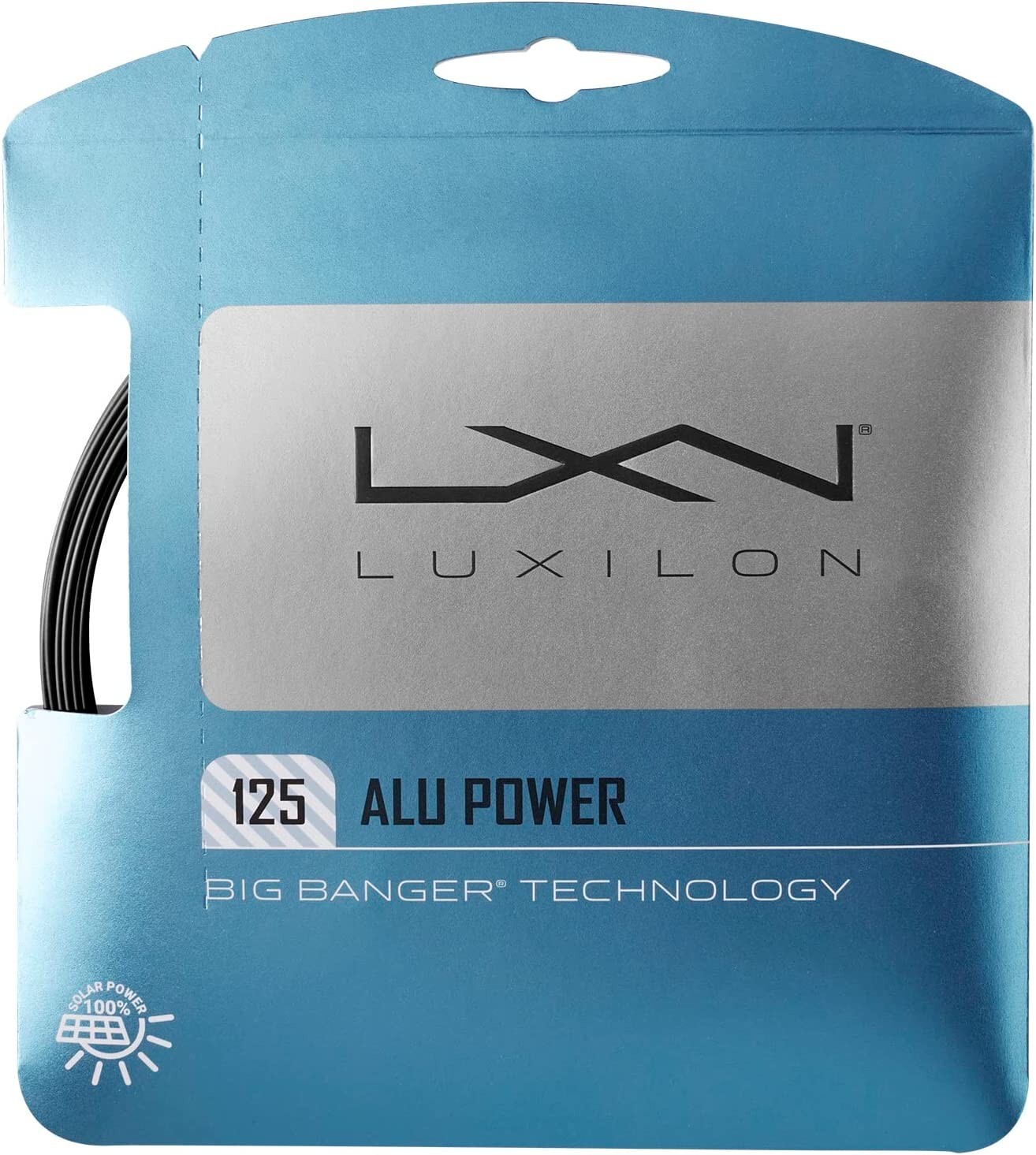 Luxilon Alu Power 125 Black Tennis Racket String - 17 1.25mm - 12.2m Set