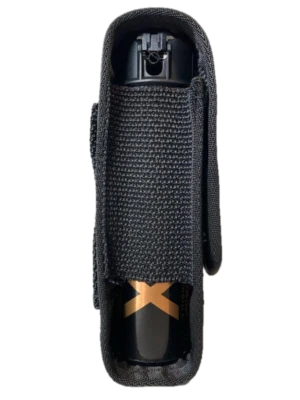 NW SELF DEFENSE PRODUCTS Pepper Spray Holster, Black Nylon - 2 3/4" Belt Loop (7" Holster Size)