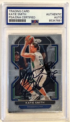 2022 Panini Prizm Katie Smith Minnesota Lynx WNBA Signed Auto Card