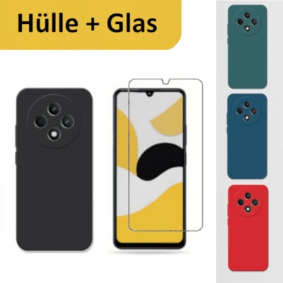 Hülle für Xiaomi Redmi 14c Handyhülle+Glas Hülle
