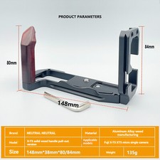 L Type Bracket Base Grip Solid Wood Handles Clapboard for Fuji X-T5 Camera Part