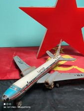 VINTAGE AIRPLANE 'TAROM' YR-APC TOY AGATEX ROMANIA FRICTION WORKS ORIGINAL ITEM