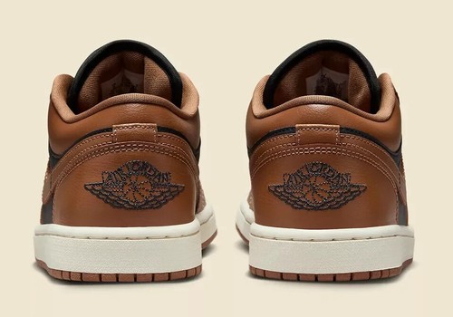 NEW Air Jordan 1 Low Women's Size 6 Off Noir/Archaeo Brown-Sail DC0774-021 - Picture 6 of 8