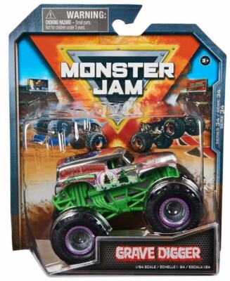 GRAVE DIGGER Series 34 Monster Jam Spin Master Trucks Car Auto 1:64 scale