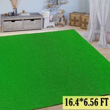 16x6.6ft Artificial Grass Mat Synthetic Outdoor Landscape Fake Lawn Drain Holes