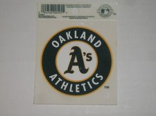 Oakland Athletics A's MLB Baseball Reusable Static Cling Window Decal Sticker 