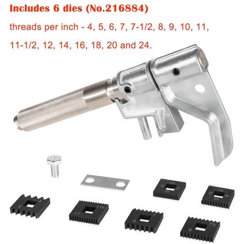 7402 Universal Outside Thread Chaser Thread Repair Tool & 202817 Metric Die Set - Picture 8 of 11