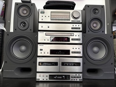 Sony FH-858 Vintage Mini Hi-Fi Stereo System Cassette Radio CD - READ