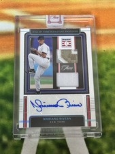 2022 Panini Three and Two Mariano Rivera Hall Of Fame Patch Auto #1/1!