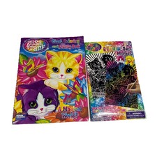Lisa Frank Giant Coloring And Activity Book, And Etching  Art Kit 2014-2018