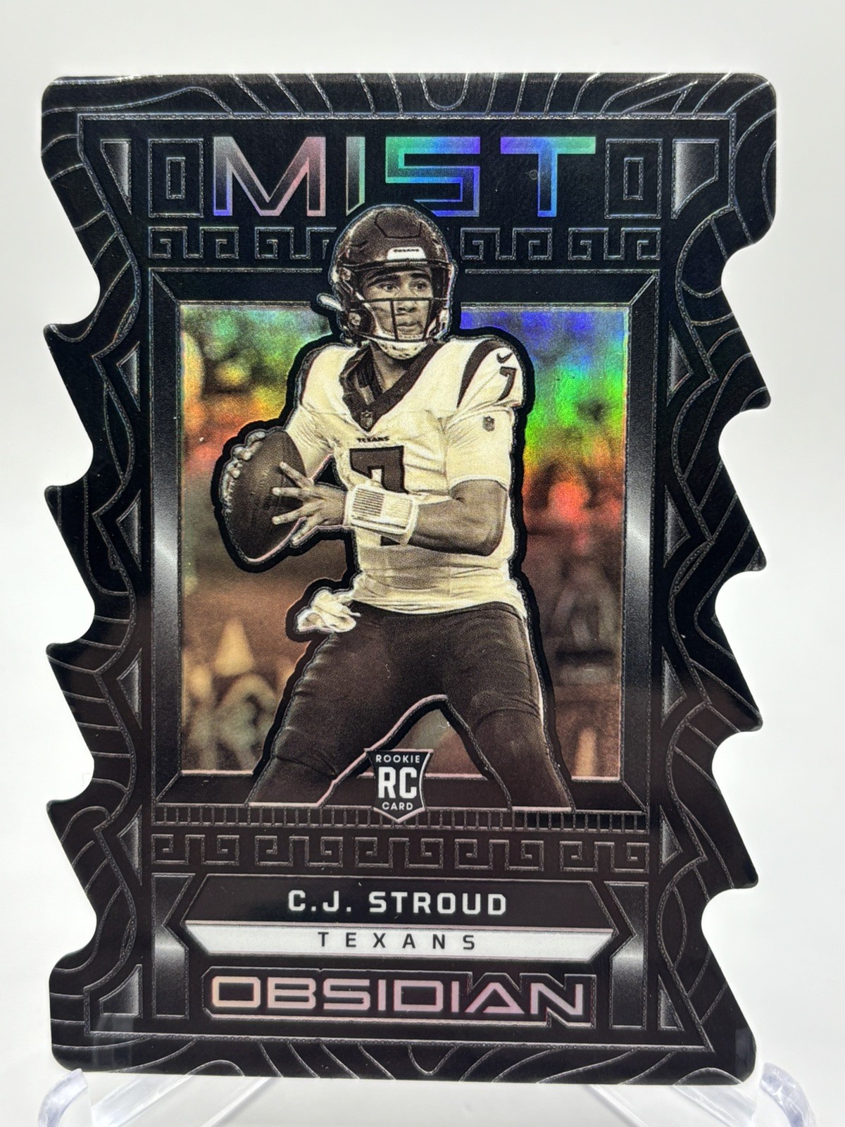 2023 Panini Obsidian Football C.J. Stroud Mist Die-Cut Rookie Card SSP #3