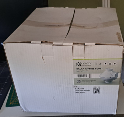 DALAP TURBINE P 200 T radialer  Rohrlüfter,  mit Temp Drehz Logik , wie neu, OVP