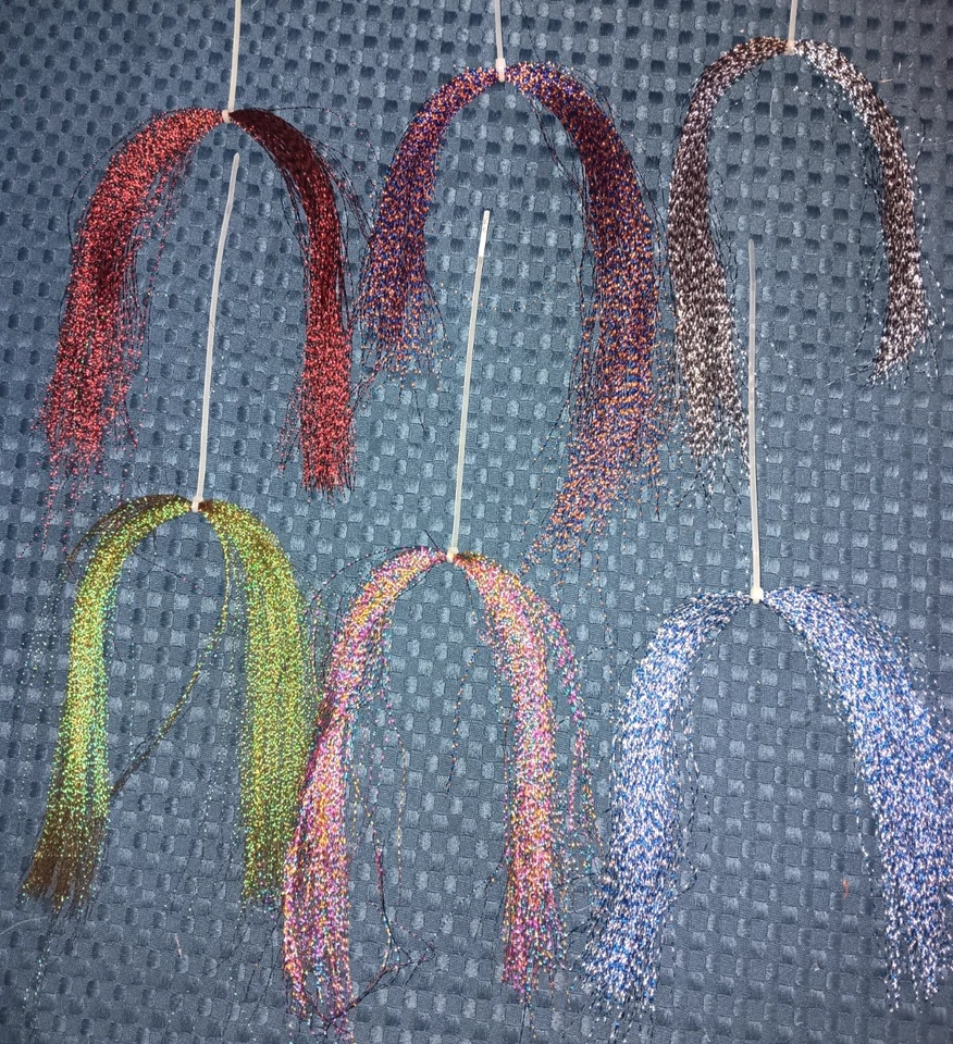 Nuevos paquetes de chenilla polar Hareline-cristal flash-colores surtidos-estera para atar moscas.  Foto 3 de 3