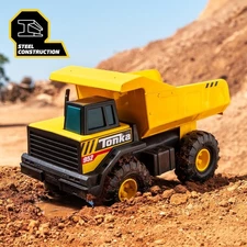 Tonka Steel Classics Mighty Dump Truck Durable Toy for Imaginative Play