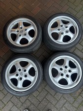 Porsche OEM 17" Cup 2 Alloy Wheels and tyres 