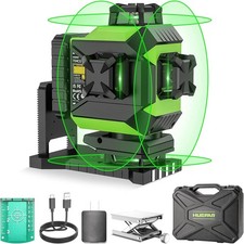 4 x 360° Laser Level Tool - Self-Leveling Gr...