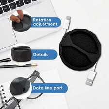 Data Cable Storage Box Portable Cord Organizer Case for Travel Drawer Office