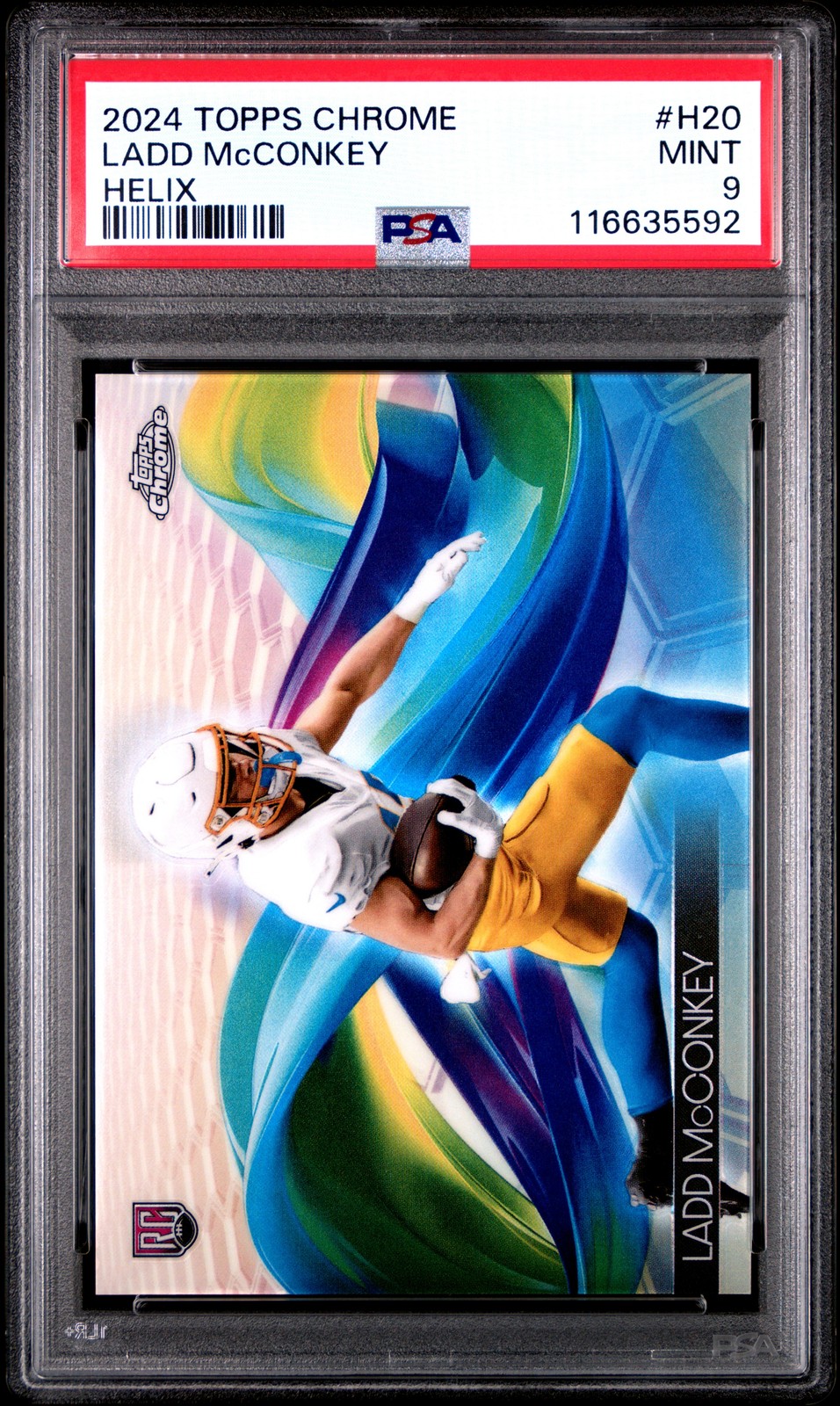 2024 TOPPS CHROME HELIX #H20 LADD MCCONKEY PSA 9