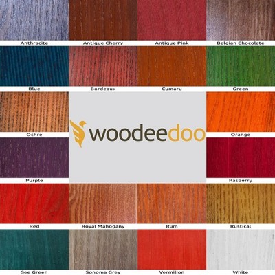 Woodeedoo Holzlasur CLASSIC Farben färben alle Holzarten schnelltrocknend ungiftig