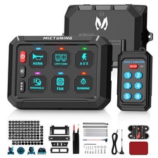Wireless 6/8/12 Gang Switch Panel 12V Remote/APP Control LED Relay System Marine