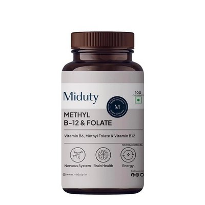 Miduty Vitamin B12 Folate   Active Methylcobalamin   100N