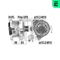 ERA Generator 209380A FüR Opel