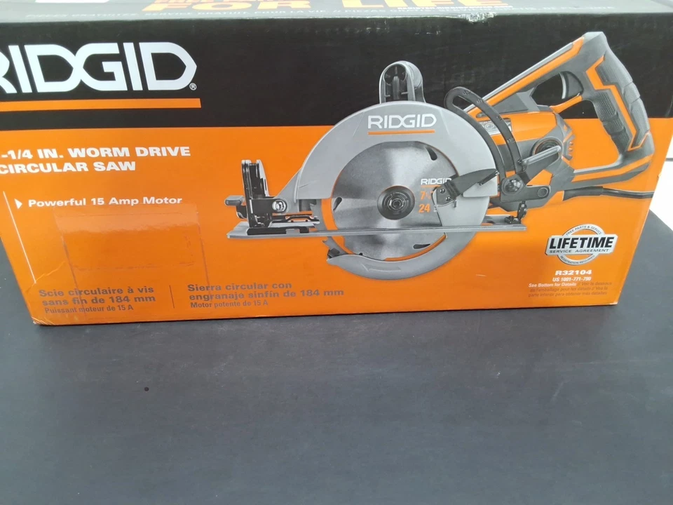 NEW RIDGID R32104 15 Amp 7-1/4" Corded Worm Drive Circular Saw - Image 2 of 4
