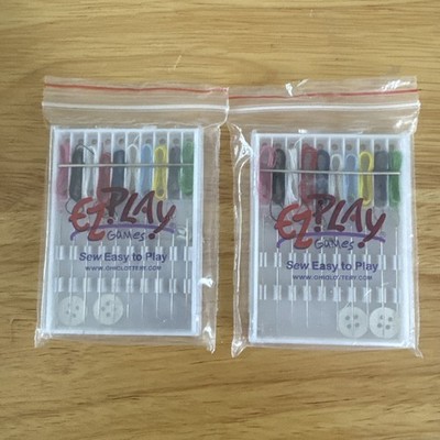 2 Boxes Home and Travel Quick Fix Sewing Kit Pre Threaded Needle Kit, Ea