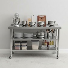 Stainless Steel Commercial Catering Table Kitchen WorkTop Prep Table Worktop UK