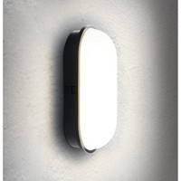 Outdoor LED Wand- / Deckenleuchte Toledo, IP65, 20W 4000K 1600Lm, Schwarz
