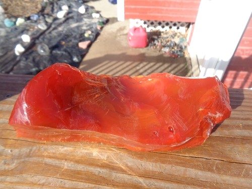 Glass Rock Slag Orange 2.6 lbs 39B Rocks Landscape Aquarium