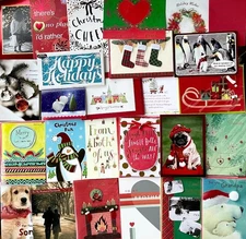 50 PAPYRUS Christmas Cards + Envelopes MINT CONDITION VARIETY LOT