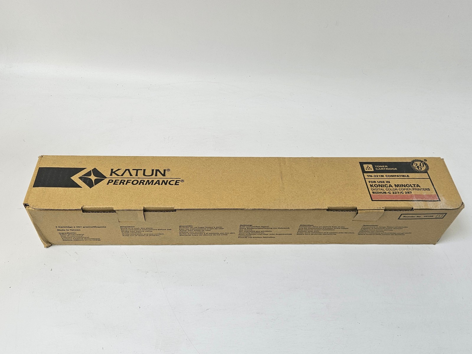Konica Minolta TN221M Magenta compatible toner Bizhub C227 C287 VAT Incl